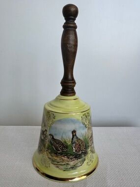 Vintage Bell with Depictions of Wild Birds